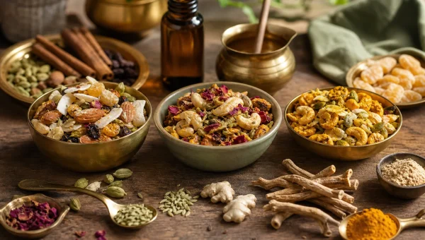 Dosha Trail Mix: 3 Ayurvedic Snack Blends for On-the-Go Energy