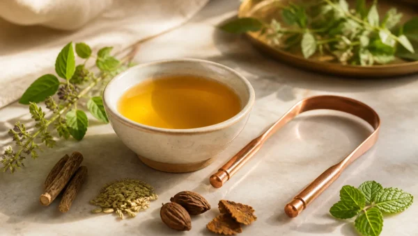 Oil Pulling (Kavala Graha): Evidence, Technique, and Dosha
