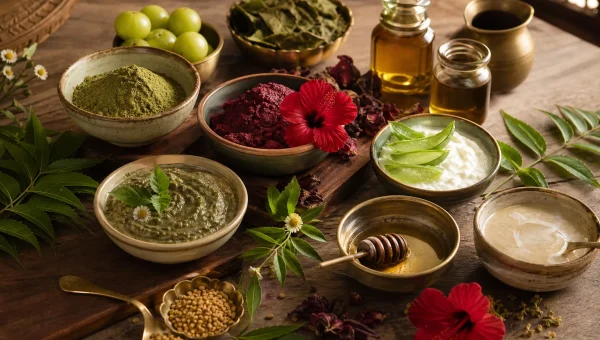 4 Ayurvedic Hair Masks for Dry, Damaged Hair