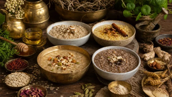 4 Ayurvedic Porridge Recipes: Dalia, Ragi, and Oat Variations