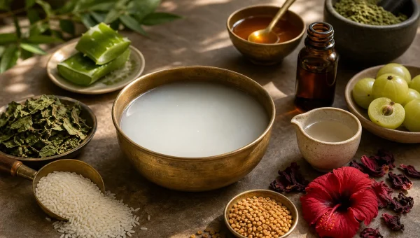 Rice Water Hair Rinse: The Ayurvedic Method for Shine and Strength
