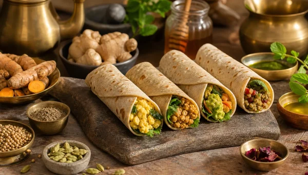 4 Ayurvedic Breakfast Wraps for On-the-Go Mornings