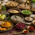 Ayurvedic Face Yoga: 12 Exercises Paired with Herbal Application