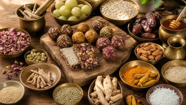 Ayurvedic Snack Bars: 5 No-Bake Energy Ball Recipes Using Classical Herb Combinations