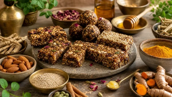 Ayurvedic Breakfast Bars and Energy Bites: 5 Grab-and-Go Herbal Recipes