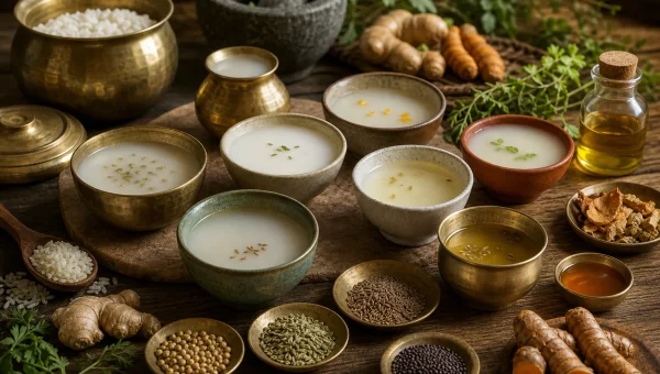 Ayurvedic Kanji Variations: 7 Fermented Rice Waters for Digestive Healing