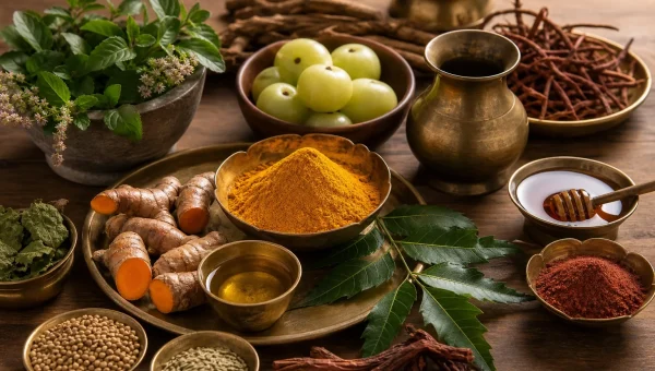 Gut-Skin Axis in Ayurvedic Theory: Rakta, Pitta, and Skin Disease Connections