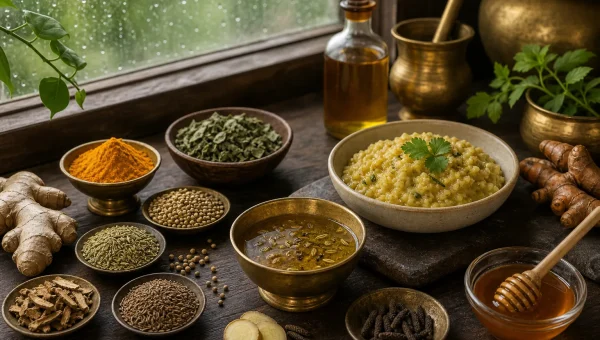 Ayurvedic Meal Plans for Monsoon Digestive Weakness: Varsha Ritu Agni Support