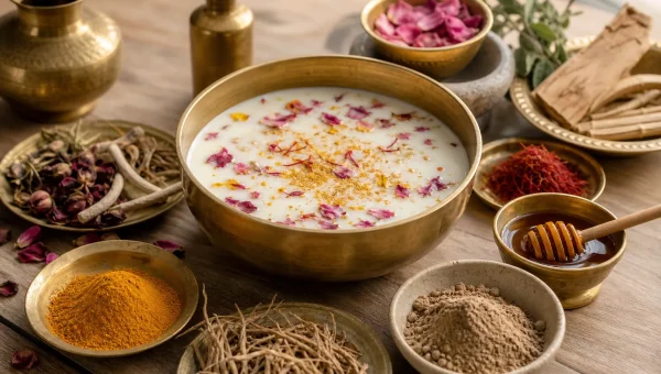 Ayurvedic Skin Brightening Milk Bath: Classical Ksheera Snana Ritual and Modern Application