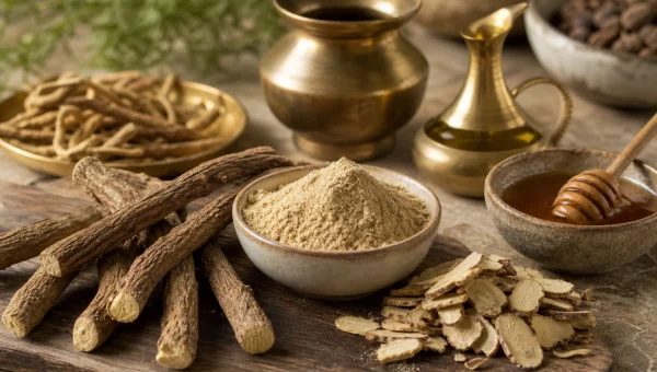 Yastimadhu (Glycyrrhiza glabra): Adrenal Recovery, Ulcer Healing, and Safe Dosage Limits