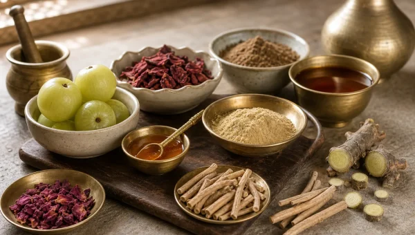 Collagen Support in Ayurveda: Herbs That Nourish Majja and Tvak Dhatu
